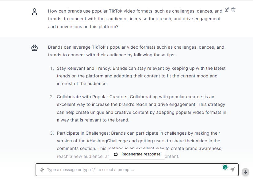 Brands Popular Videos - ChatGPT Prompts For TikTok