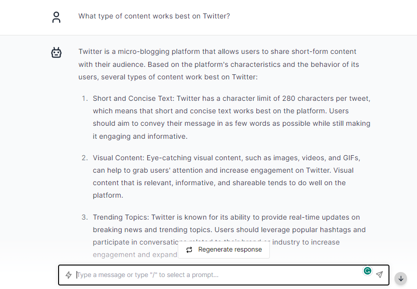 Content Works for Twitter - ChatGPT Prompts for Twitter