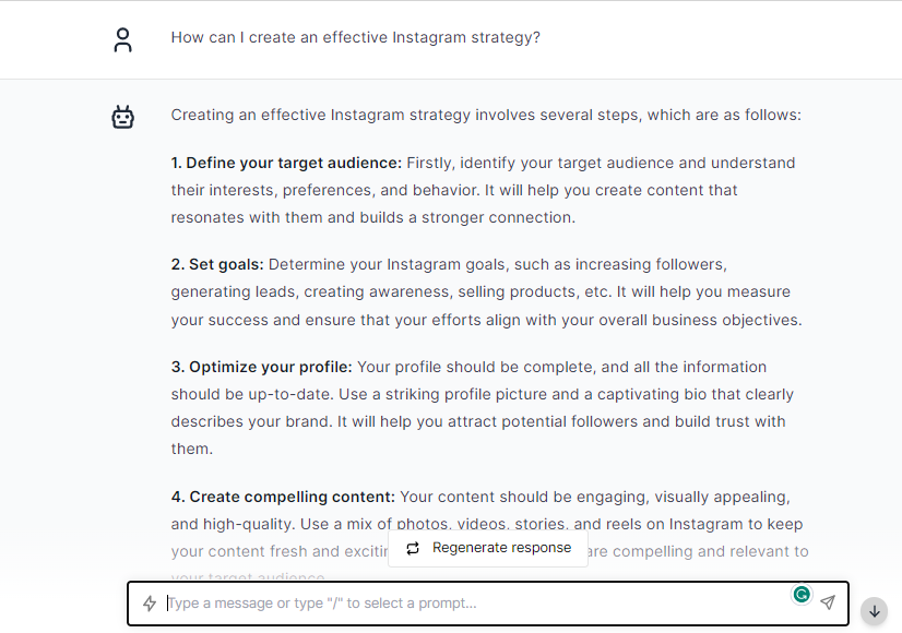 Effective Instagram Strategy - ChatGPT Prompts for Instagram
