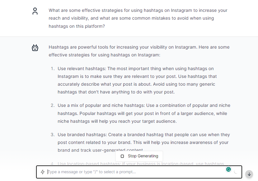 HashTag Strategy - ChatGPT Prompts for Instagram