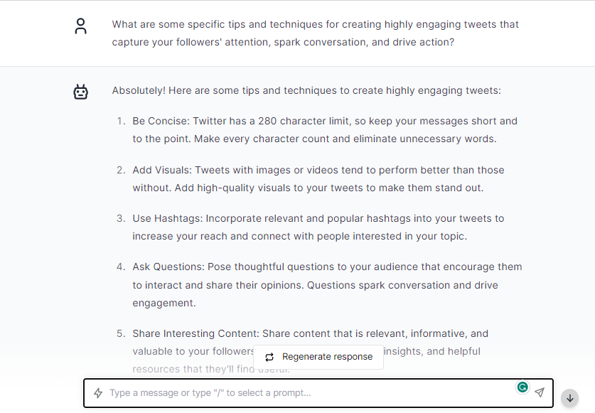 Highly Engaging tweets - ChatGPT Prompts for Twitter