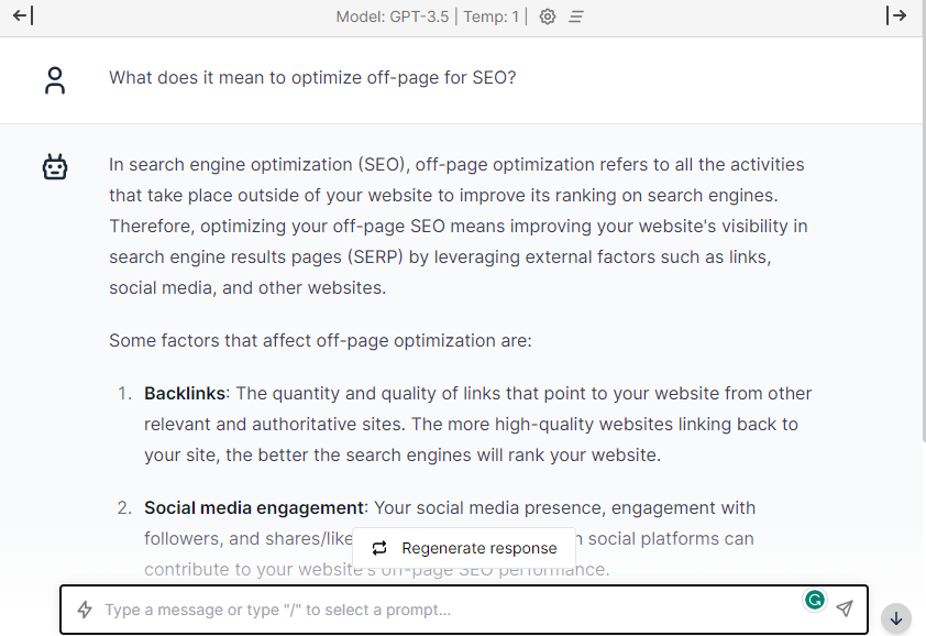 Optimize Off-Page SEO- ChatGPT Prompts for SEO