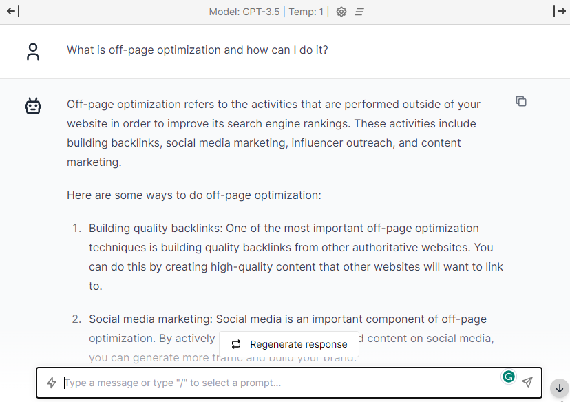 Optimize Off-Page for SEO- ChatGPT Prompts for SEO