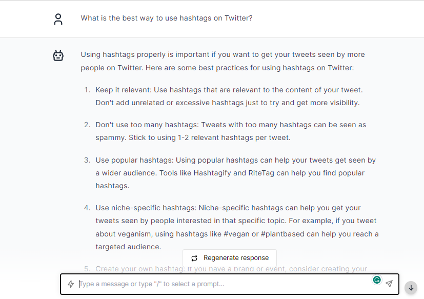 Use Hashtags on Twitter - ChatGPT Prompts for Twitter