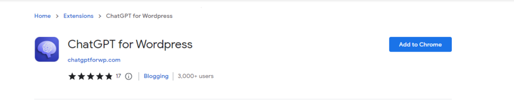 ChatGPT for WordPress