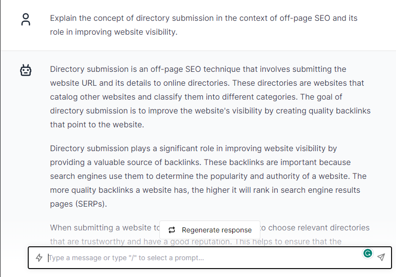 Directory Submission- ChatGPT Prompts for Off-Page Seo