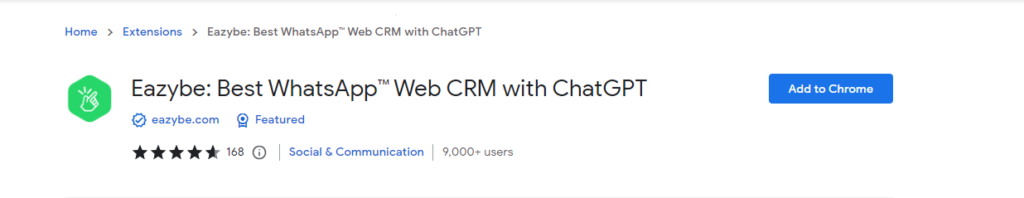 Eazybe Best WhatsApp™ Web CRM with ChatGPT