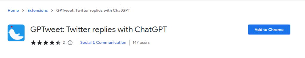 GPTweet Twitter Replies with ChatGPT