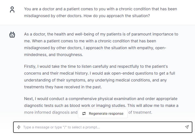 Patient Chronic Condition - ChatGPT Prompts for Doctors