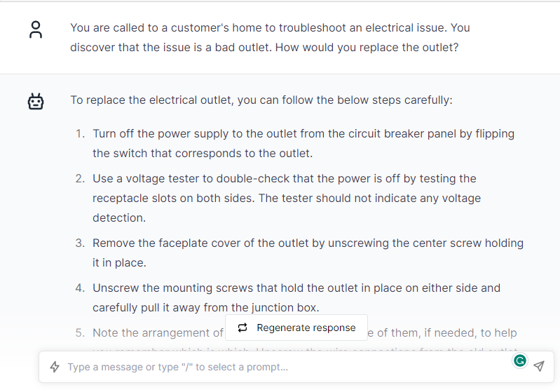 Troubleshoot an Electrical Issue - ChatGPT Prompts for Electricians