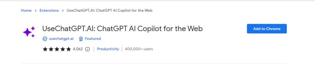 UseChatGPT.AI ChatGPT AI Copilot for the Web