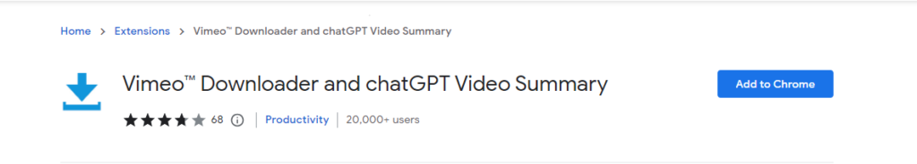 Vimeo™ Downloader and chatGPT Video Summary