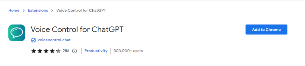 Voice Control for ChatGPT