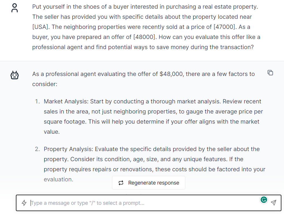 ChatGPT Prompts For Assistance For Buyers In Real Estate