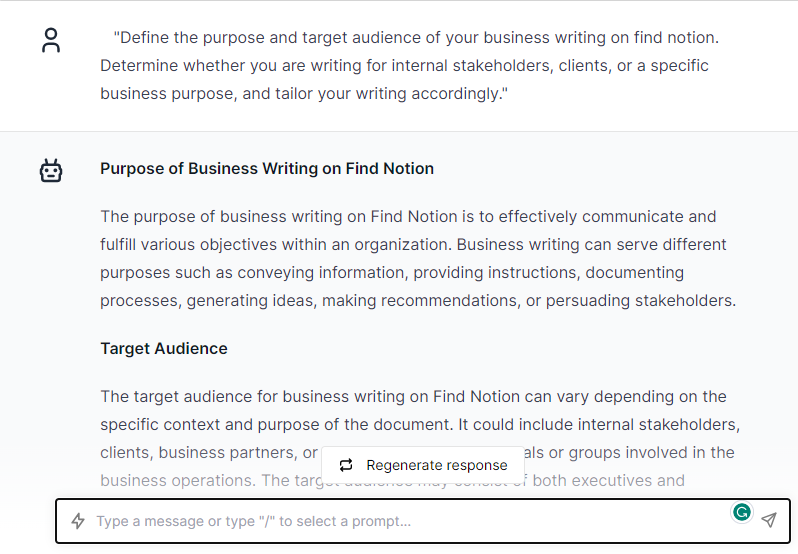 Define the Purpose and Audience - ChatGPT Prompts for Business Writing