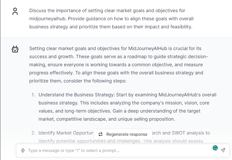 Defining Market Goals and Objectives - ChatGPT Prompts