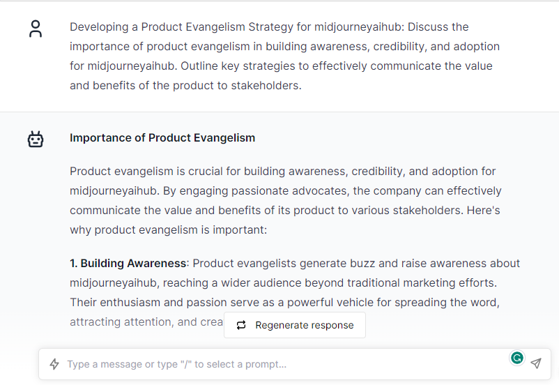Developing a Product Evangelism Strategy - ChatGPT Prompts