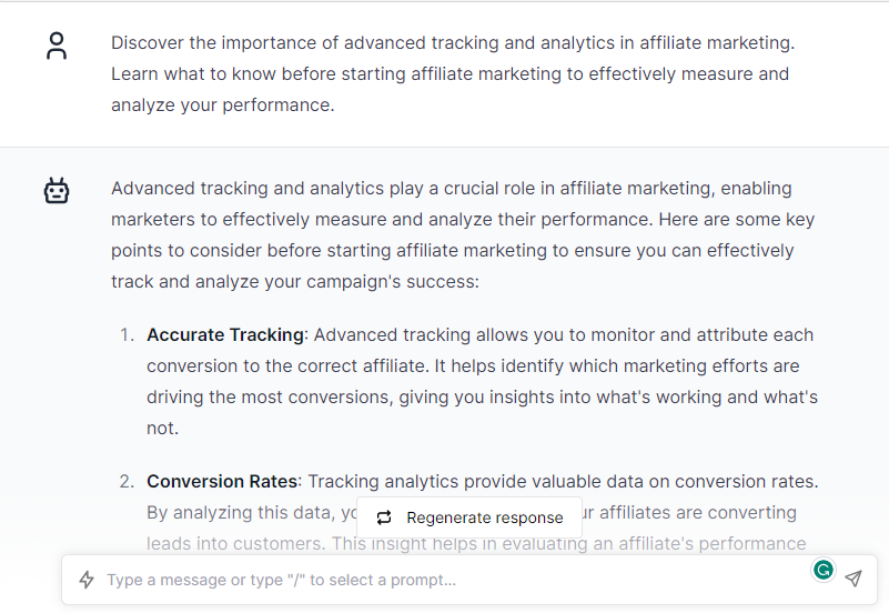 Discover the Importance of Advanced Tracking and Analytics in Affiliate Marketing - Chatgpt Prompts for Affiliate Marketing
