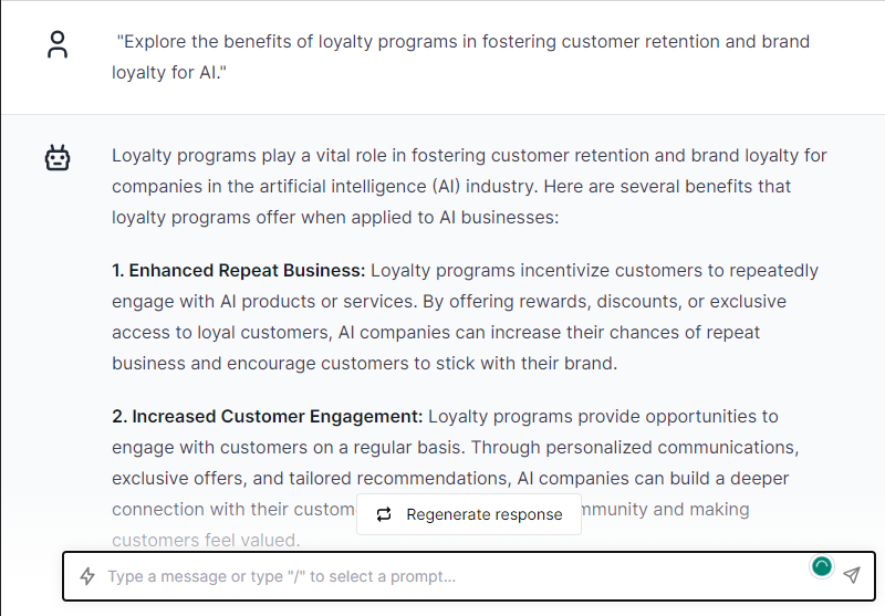 Explore the Benefits of loyalty Programs in Fostering Customer Retention - ChatGPT Prompts Implement Loyalty Programs