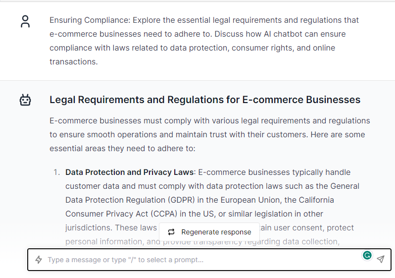 Explore the Essential legal Requirements and Regulations that E-commerce Businesses Need - E-commerce Legal Consideration Prompts