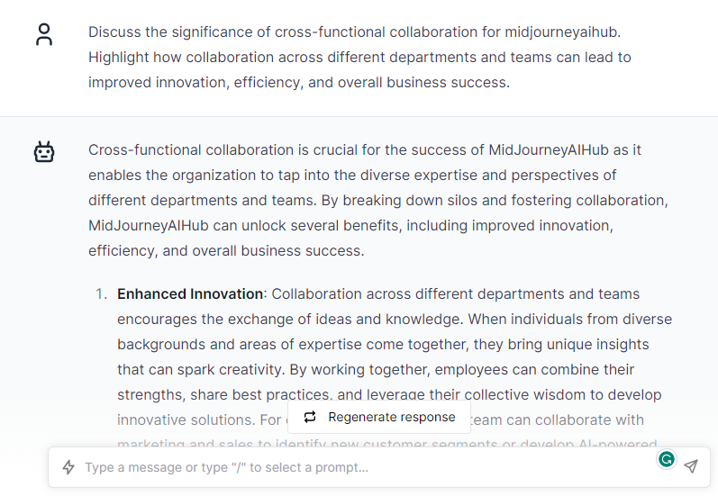 Importance of Cross-functional Collaboration - ChatGPT Prompts