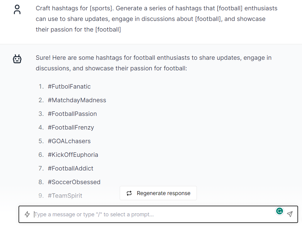 Prompts To Generate Hashtags For The Post On Threads A New App By Instagram
