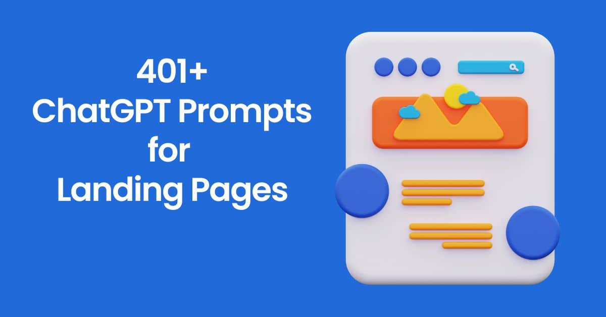 chatgpt prompts for landing pages