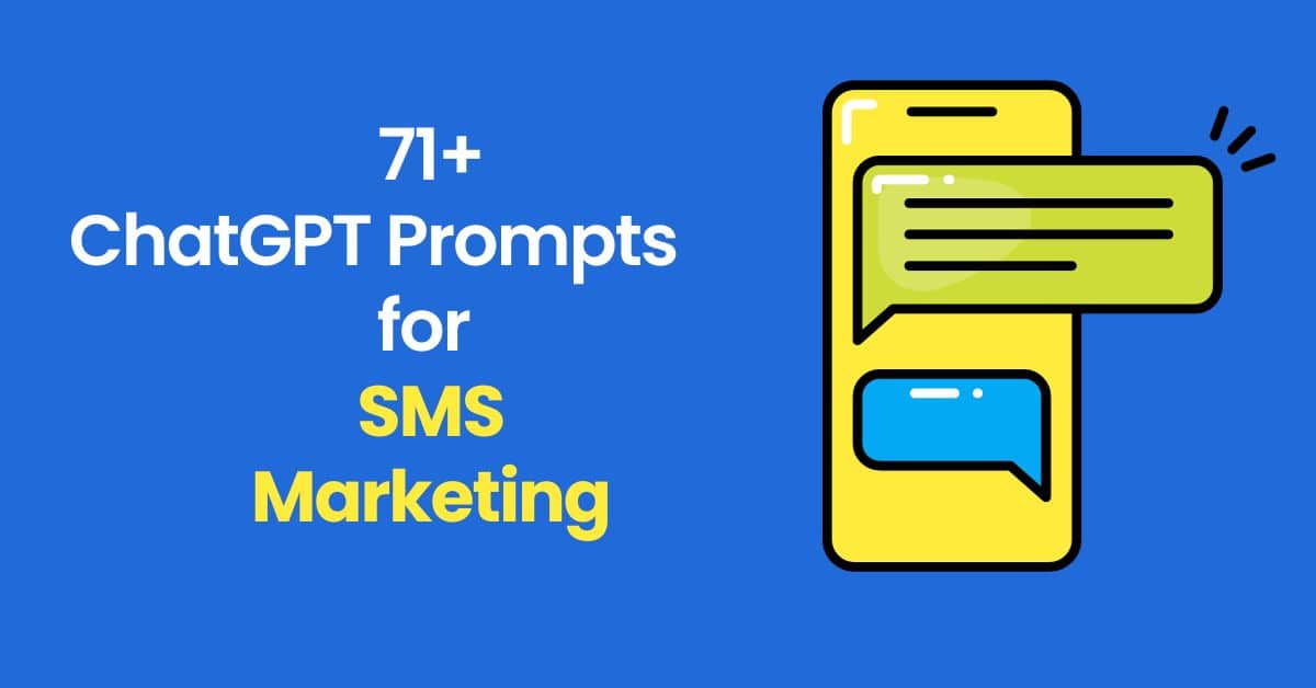 ultimate best Chat GPT Prompts for sms marketing