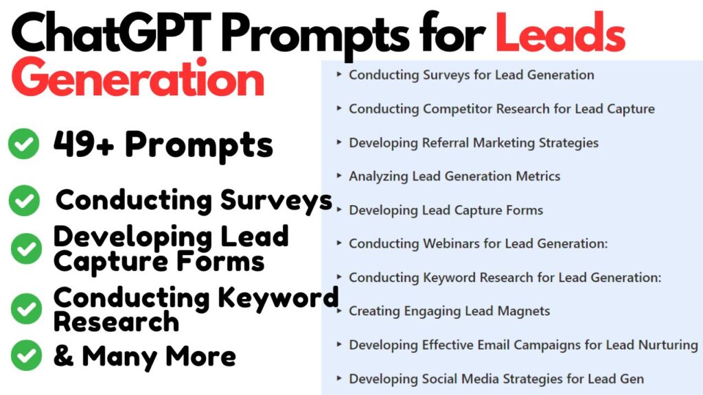 ultimate chatgpt prompts for leads generation