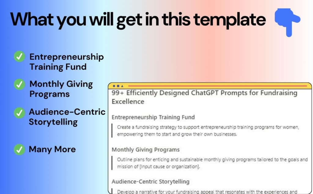 CHATGPT Prompts for Fundraising
