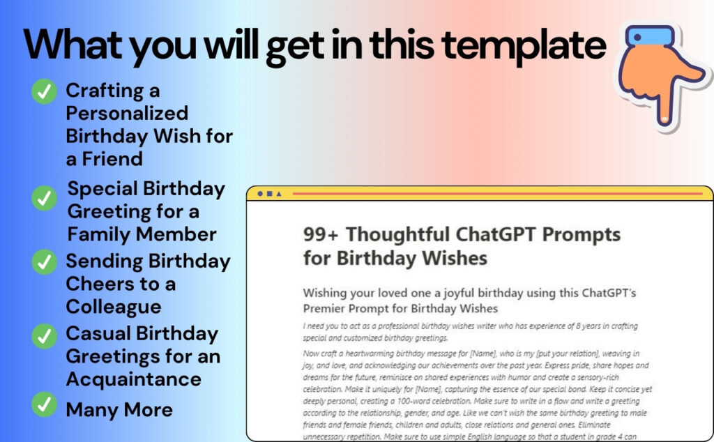 ChatGPT Prompts for Birthday Wishes