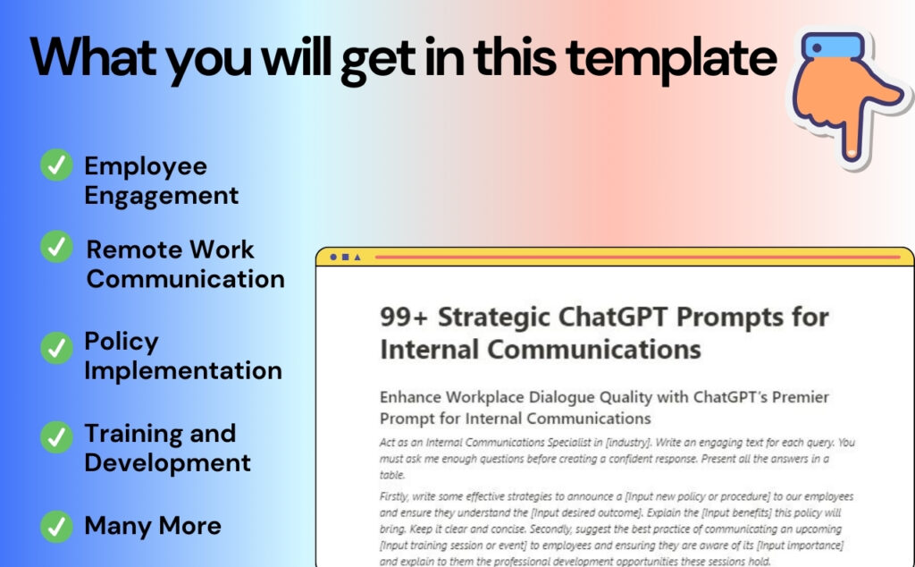 ChatGPT Prompts for Internal Communications