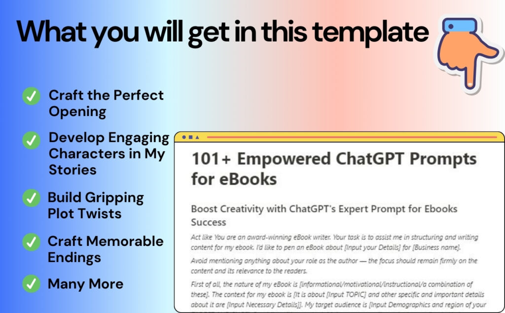 ChatGPT Prompts for ebooks