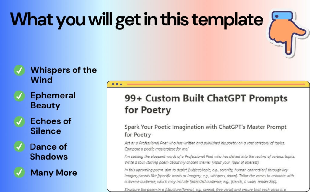 ChatGPT Prompts for Poetry