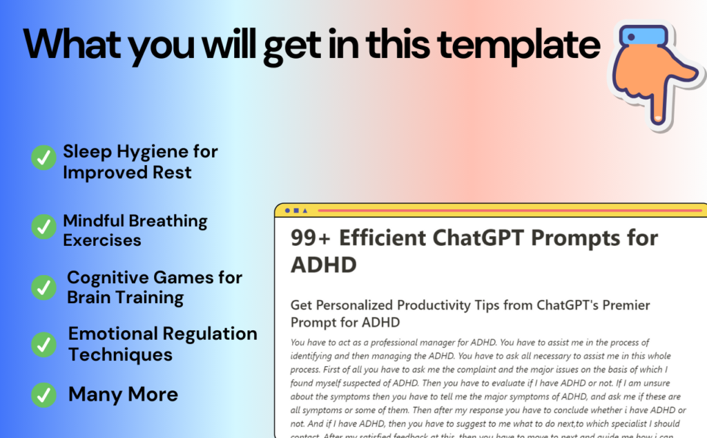 ChatGPT Prompts for ADHD