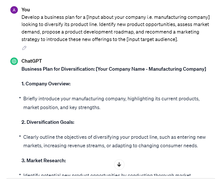 ChatGPT Prompts for Business Development