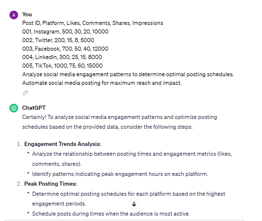 ChatGPT Prompts for Data Analysis