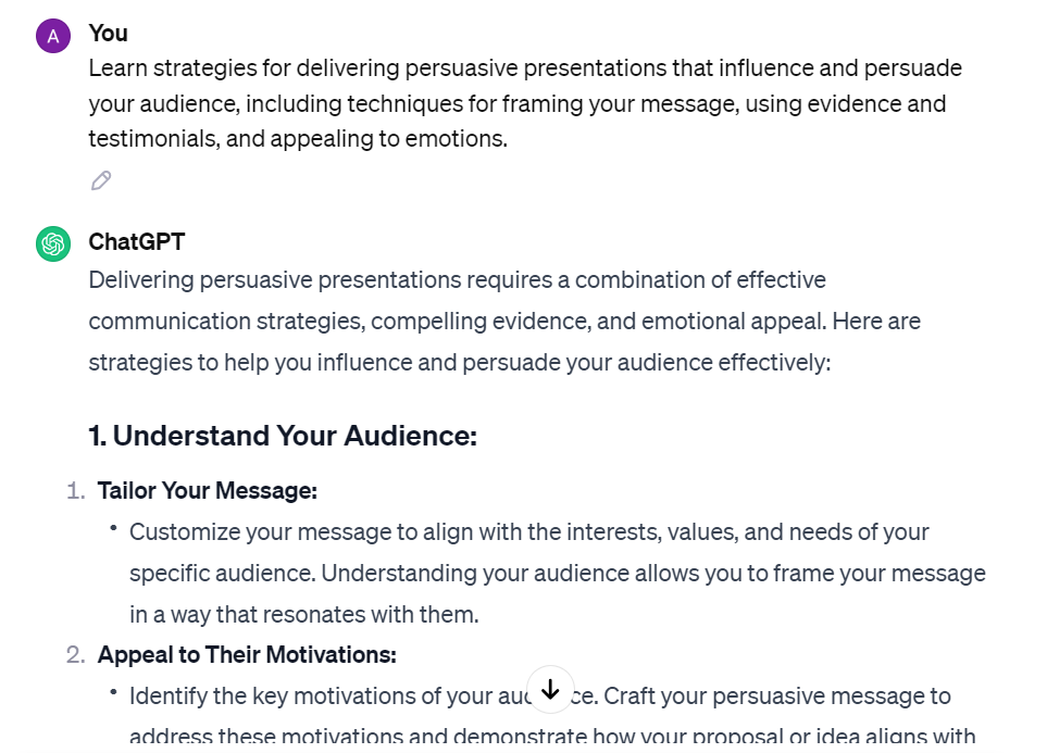 ChatGPT Prompts for Presentations