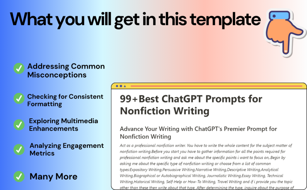 ChatGPT Prompts for Nonfiction Writing
