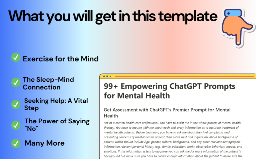 ChatGPT Prompts for Mental Health