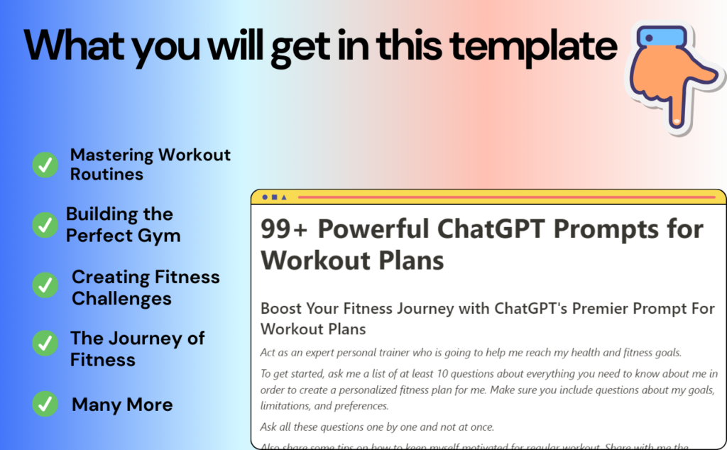 ChatGPT Prompts for Workout Plans