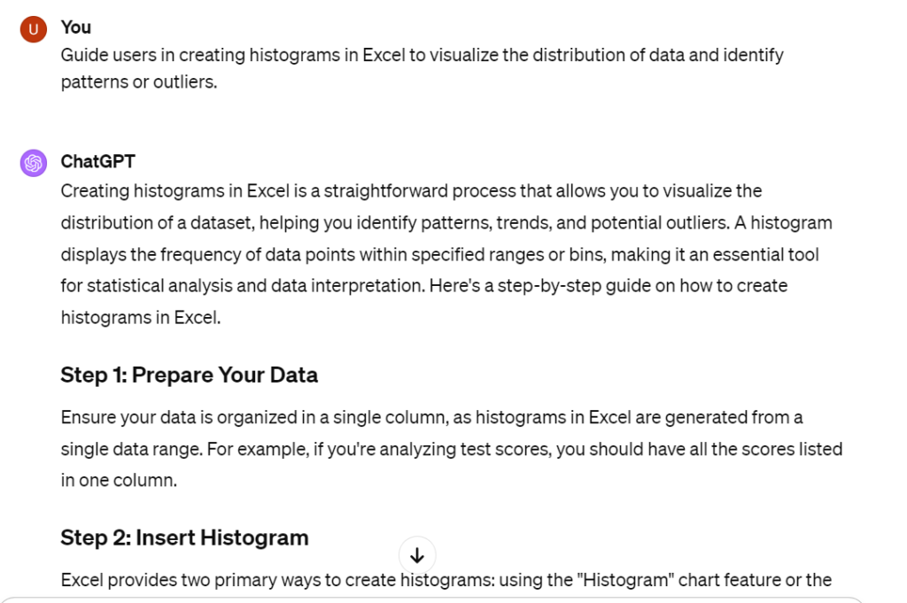 ChatGPT Prompts for Excel