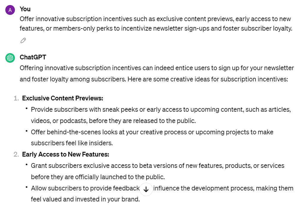 ChatGPT Prompts for NewsLetters