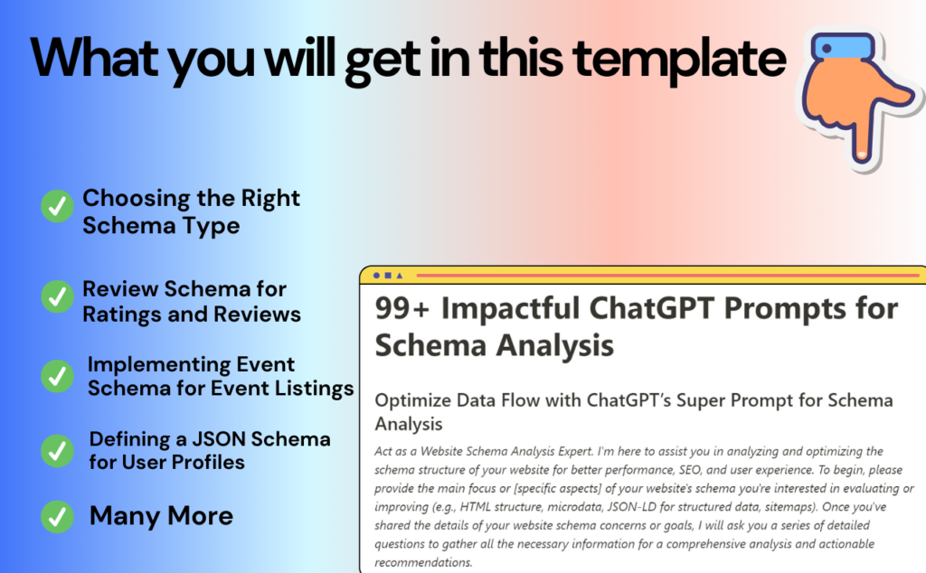 ChatGPT Prompts for Schema Analysis