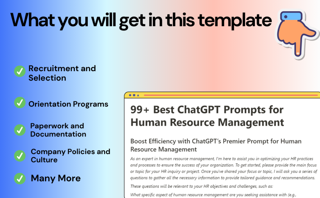 ChatGPT Prompts for Human Resource Management