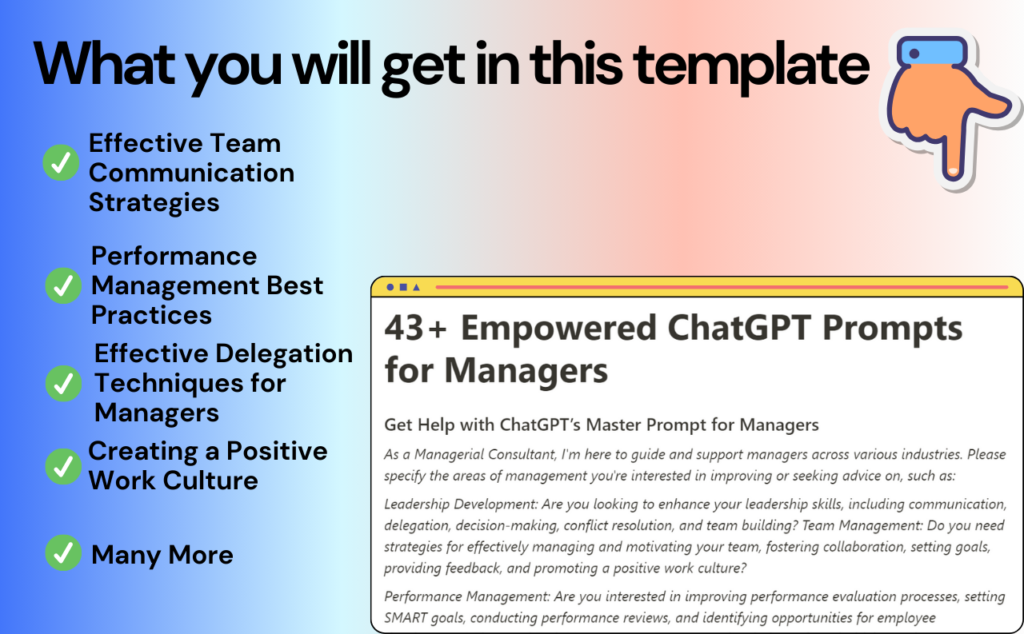 ChatGPT Prompts for Managers