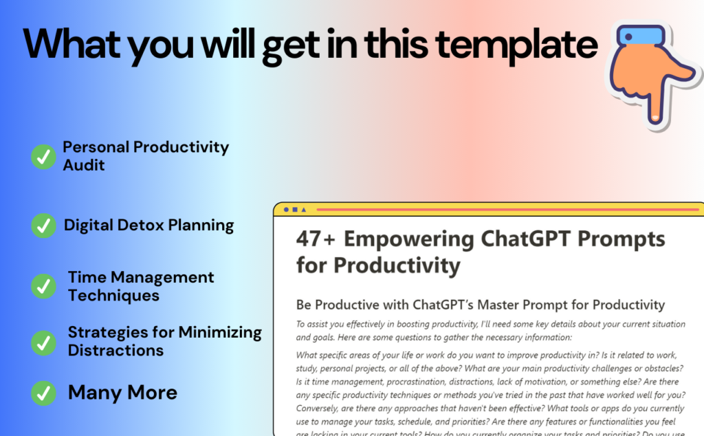 ChatGPT Prompts for Productivity