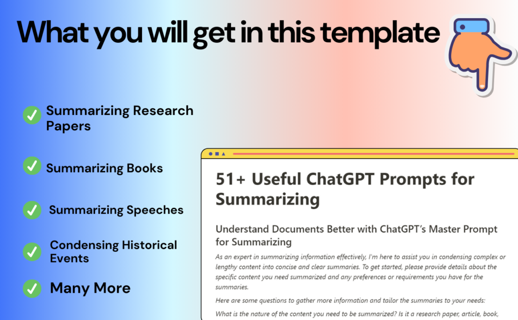 ChatGPT Prompts for Summarizing