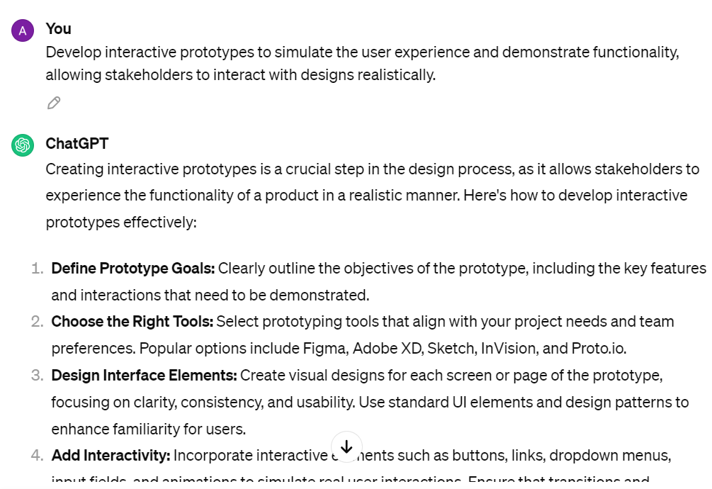 ChatGPT Prompts for UX Designer