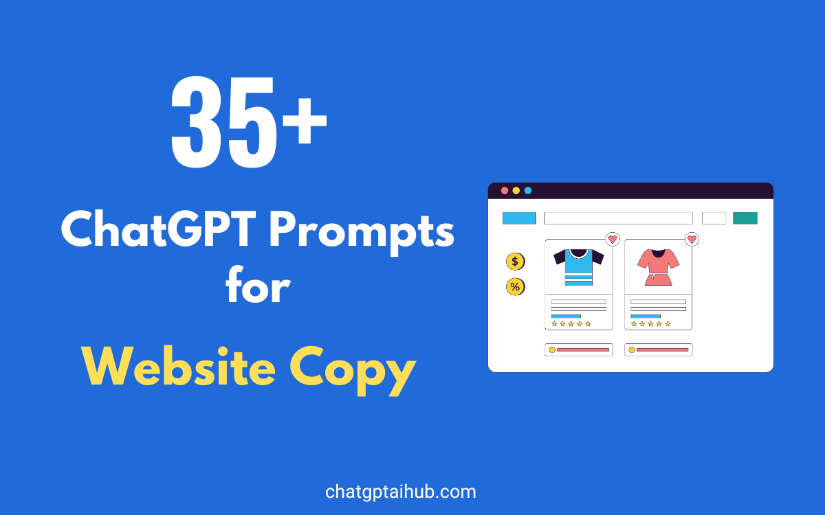 Actionable ChatGPT Prompts for Website Copy to Get Started 